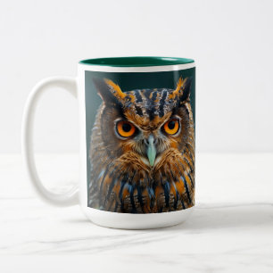 2 Couleurs Belle tasse de hibou de 15 oz