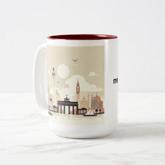 2 Couleurs Berlin Skyline Tasse - Heimatliebe Pur