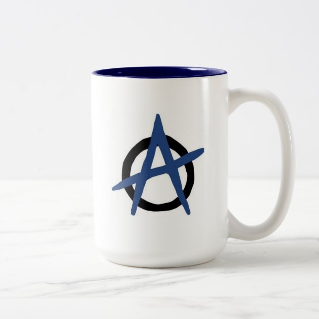 2 Couleurs Bleu de tasse d'anarchie (Droit)