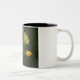 2 Couleurs boho floral de roses jaunes rustique pour sa tasse
