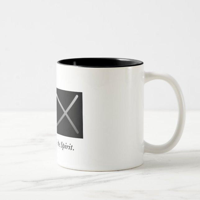 2 Couleurs Boire dans la tasse de café d'esprit (Droit)