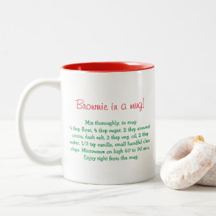 2 Couleurs Brownie dans une recette de tasse tasse personnali