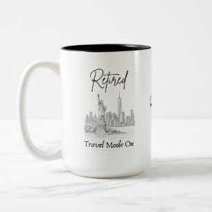 2 Couleurs Cadeau de tasse de voyage pour la retraite pour le