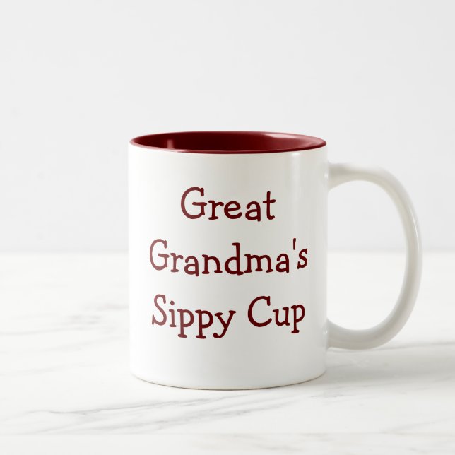 2 Couleurs Cadeau mignon ! La tasse sippy de grand-mère (Droit)
