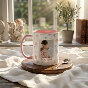 2 Couleurs Cadeaux de la fête des pères pour papa Tasse à caf