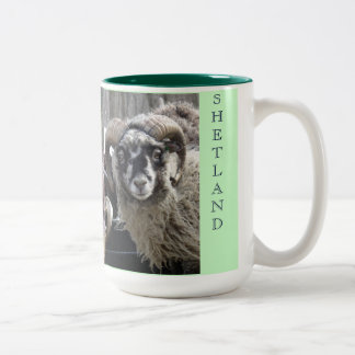 2 COULEURS CAFÉ DE SHETLAND TUPS, TASSE DE CACAO