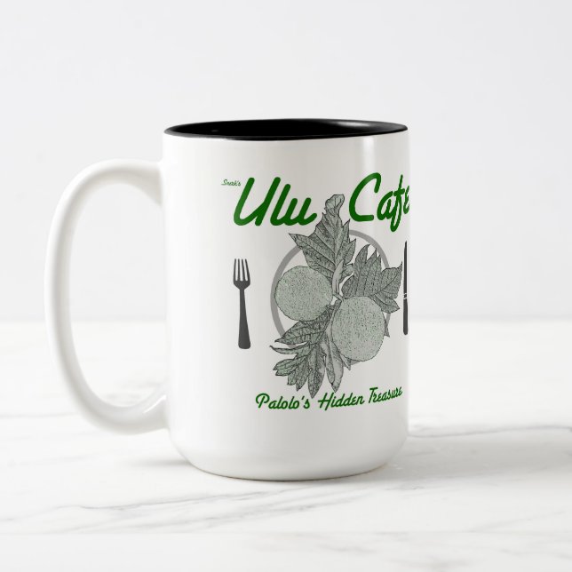 2 Couleurs Café d'Ulu 15 onces. Tasse (Gauche)