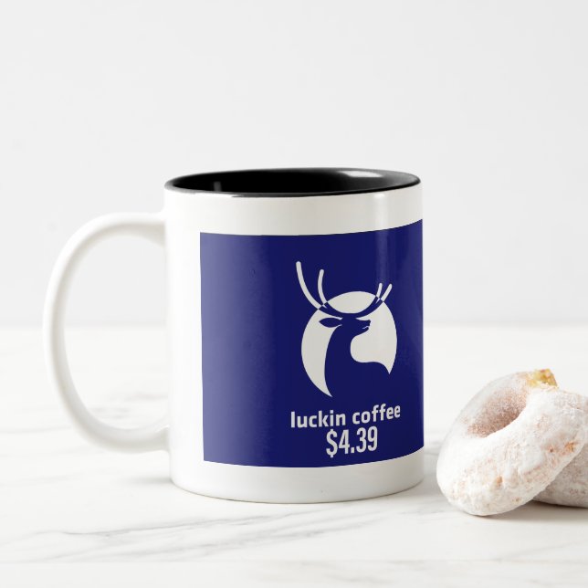 2 Couleurs Café Luckin 4,39 $ tasse de café (Avec donut)