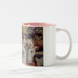 2 Couleurs Carousel chevaux imprimer tasse de café