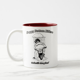 2 Couleurs Cavaliers inférieurs détrempés - logos de la tasse