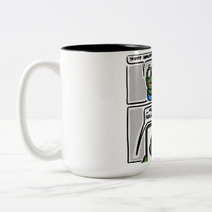2 Couleurs Cette tasse à design de mème de style BD drôle