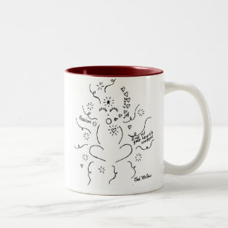 2 Couleurs 'Chantez "jusqu'à la tasse satisfaite de votre