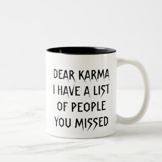 2 Couleurs Chère tasse de café de karma