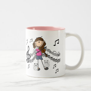 2 Couleurs Chiffre customisé tasse de bâton de joueur de