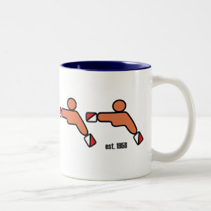 2 Couleurs cinquantième Tasse