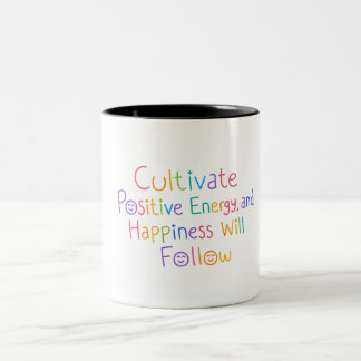2 Couleurs Citation d'énergie positive sur tasse