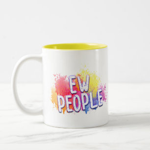 2 Couleurs Concevez votre propre : -) tasse à café à deux ton