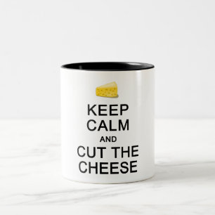 2 Couleurs Conserver le calme et couper la tasse au fromage -