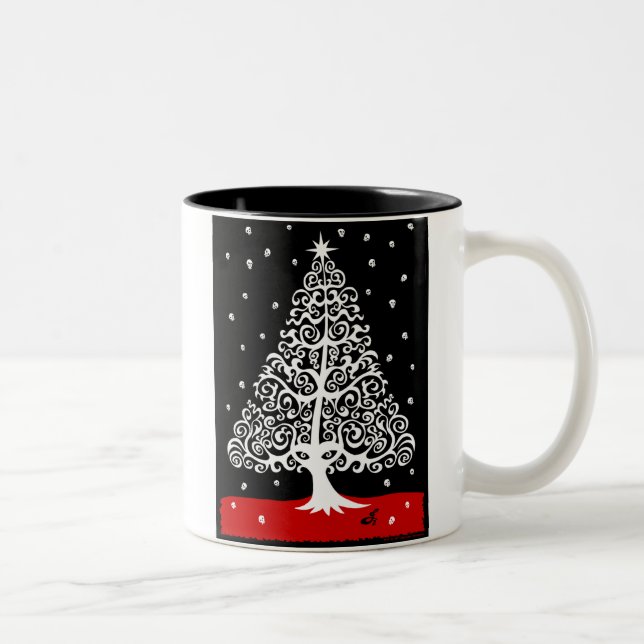 2 Couleurs Crânes pour la tasse de Noël (Droit)