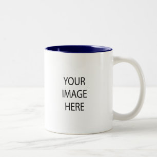 2 Couleurs Créez votre propre bleu marine tasse à deux tons