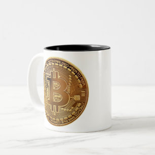 2 Couleurs Crypto tasse de Bitcoin
