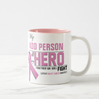 2 Couleurs Customisez MA tasse de HÉROS :  Cancer du sein