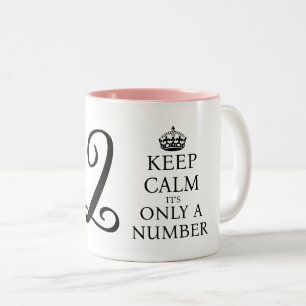 2 Couleurs Cute keep calm quote 32e cadeau de tasse de café a