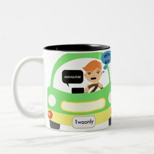 2 Couleurs ~ de tasse directionnellement contesté