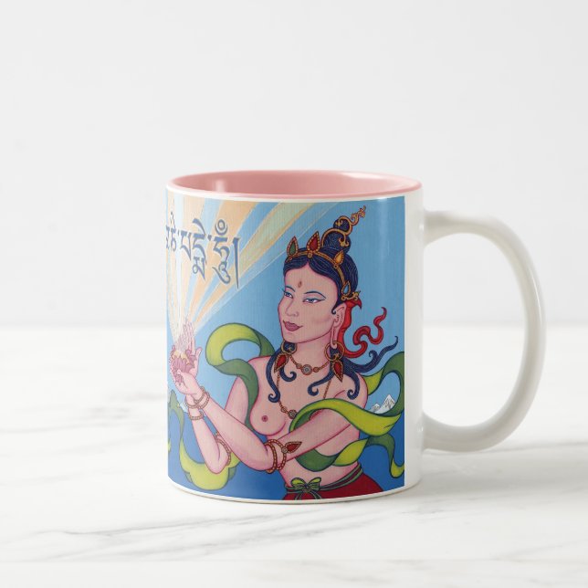 2 Couleurs Déesse de offre de TASSE + bourdonnement de l'OM (Droit)
