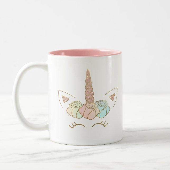 2 Couleurs Deux ont modifié la tonalité la tasse de licorne (Gauche)