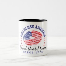 Dieu bénisse l'Amérique - Tasse à café