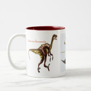 2 Couleurs Dinosaures sur une tasse