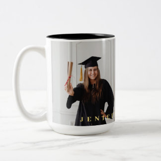 2 Couleurs Diplômés de la promotion 2026 Tasse à café bicolor