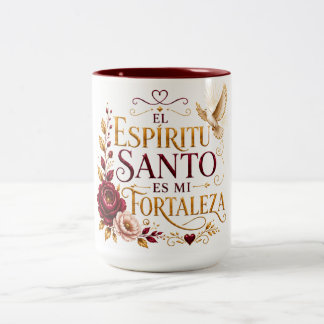 2 Couleurs El Espíritu Santo es Mi Fortaleza Tasse