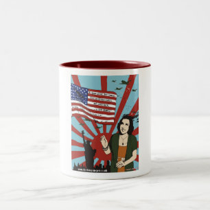 2 Couleurs "Ethel Merman la tasse de Pearl Harbor NYC 2ÈME