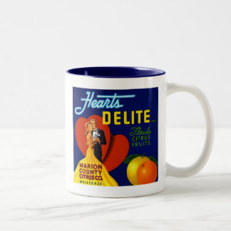 2 Couleurs Étiquette d'agrume de Delite de coeurs tasse de 15