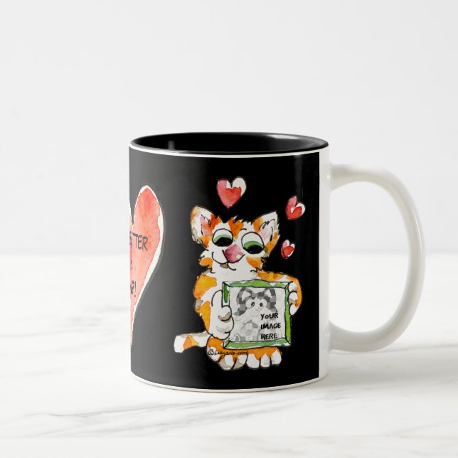 2 Couleurs Faites votre propre tasse mignonne de chat (Droit)