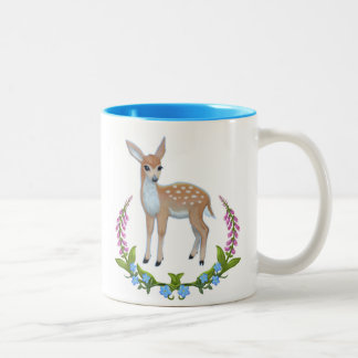 2 Couleurs Faon dans la tasse de digitales