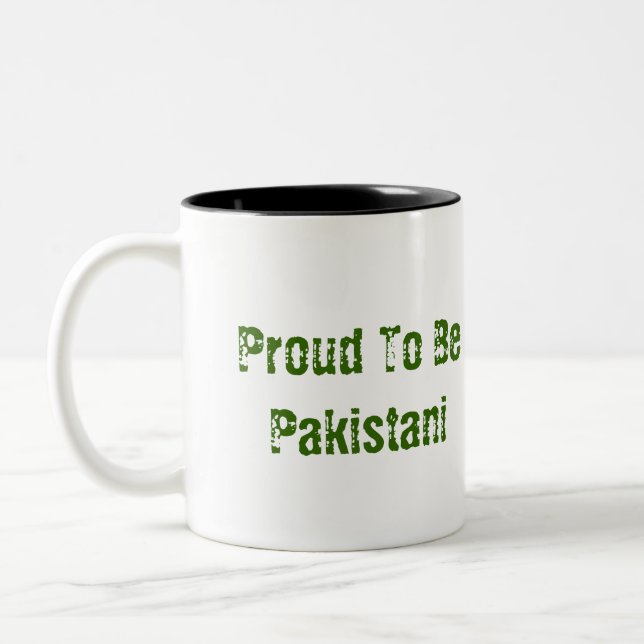 2 Couleurs Fier d'être ..... tasse pakistanaise (Gauche)
