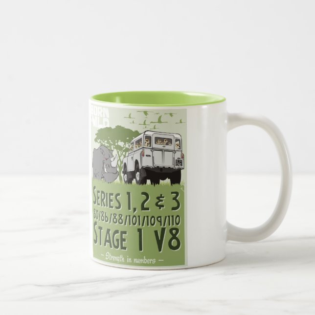2 Couleurs Force de Land Rover dans la tasse à deux tons de (Droit)