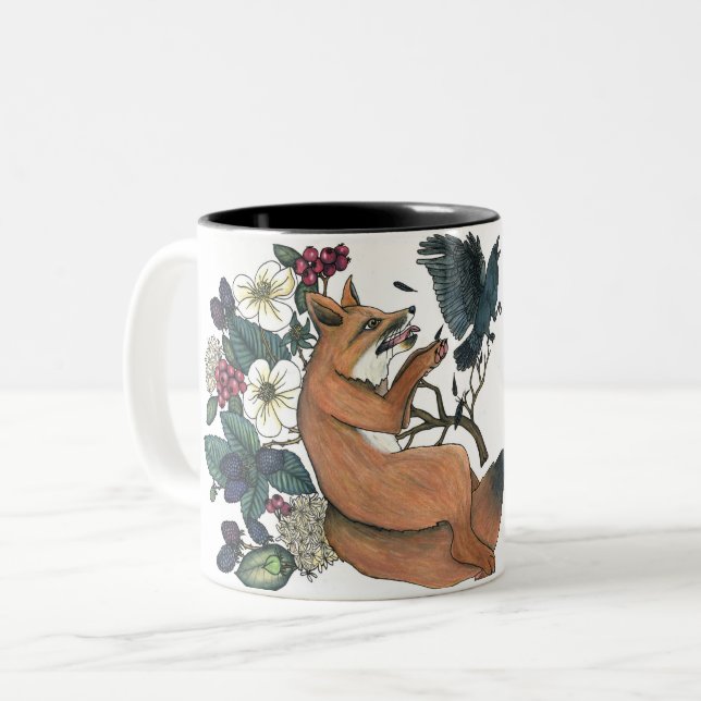 2 Couleurs Fox et tasse de corneille (Devant gauche)