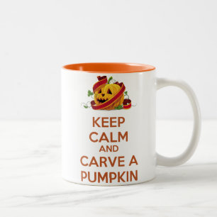 2 Couleurs Gardez le calme et découpez une tasse de