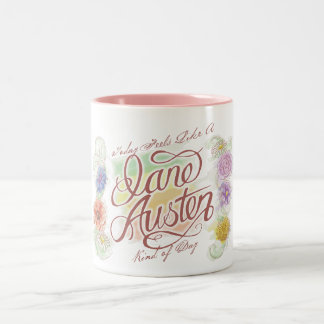 2 Couleurs Genre de Jane Austen de tasse de jour