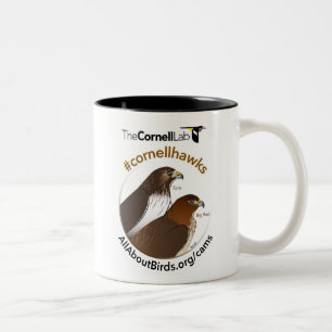 2 Couleurs Grand rouge et tasse d'illustration d'Ezra