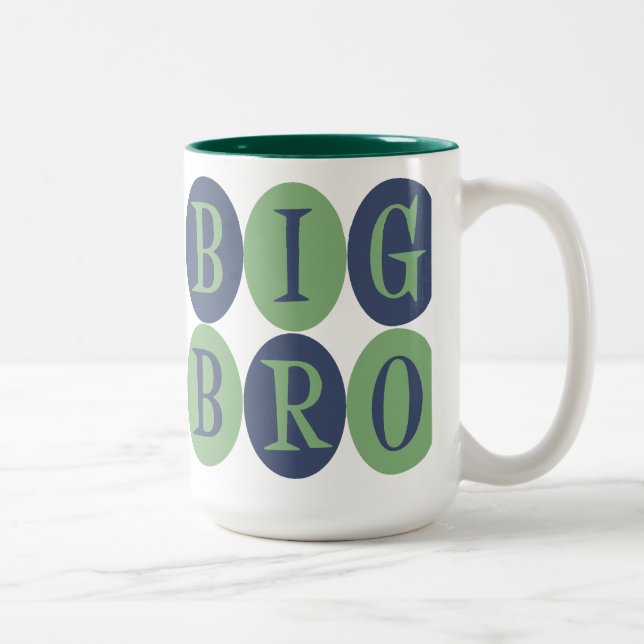 2 Couleurs Grande tasse de Bro (Droit)
