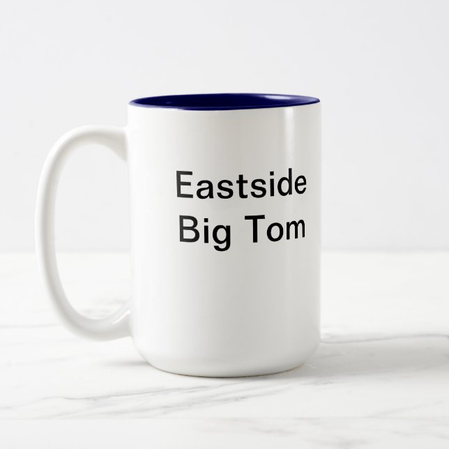 2 Couleurs Grande tasse de café Eastside de Tom (Gauche)