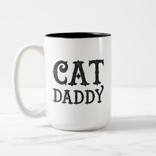 2 Couleurs Grande tasse de papa de chat
