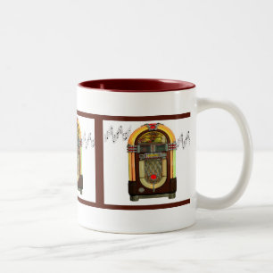 2 Couleurs Grandie tasse de juke-box
