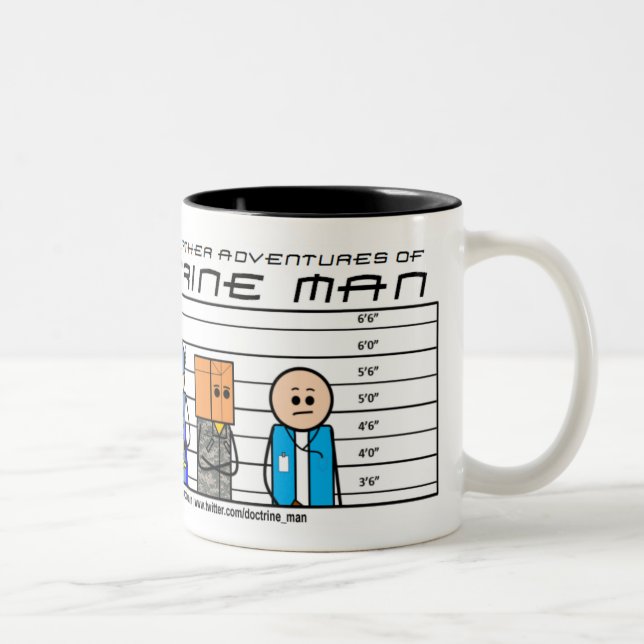 2 Couleurs Homme de doctrine ! ! Tasse habituelle de suspects (Droit)