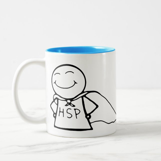 2 Couleurs "HSP : Tasse a super pouvoir" (Gauche)